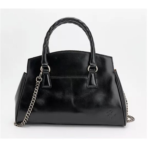 Patricia Nash Leather Marianna Top Handle Satchel Handbag Black - Picture 13 of 16